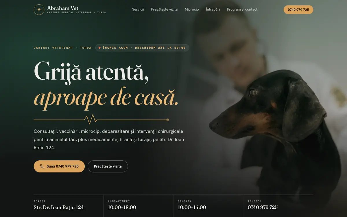 Abraham Vet pe desktop