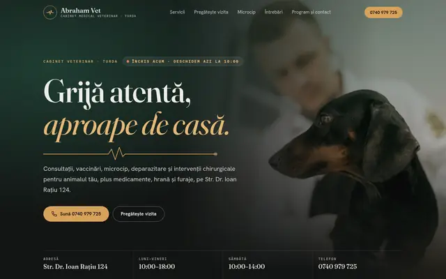Site-ul Abraham Vet