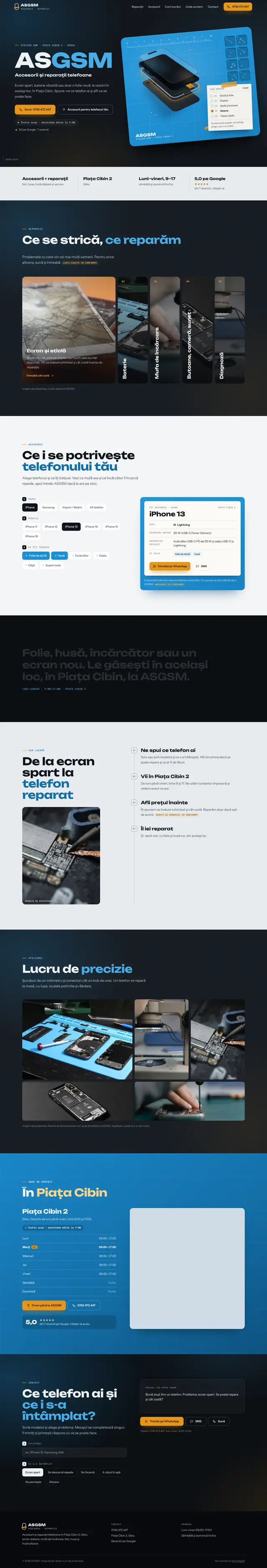 Pagina întreagă ASGSM, desktop