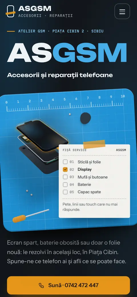 ASGSM pe telefon