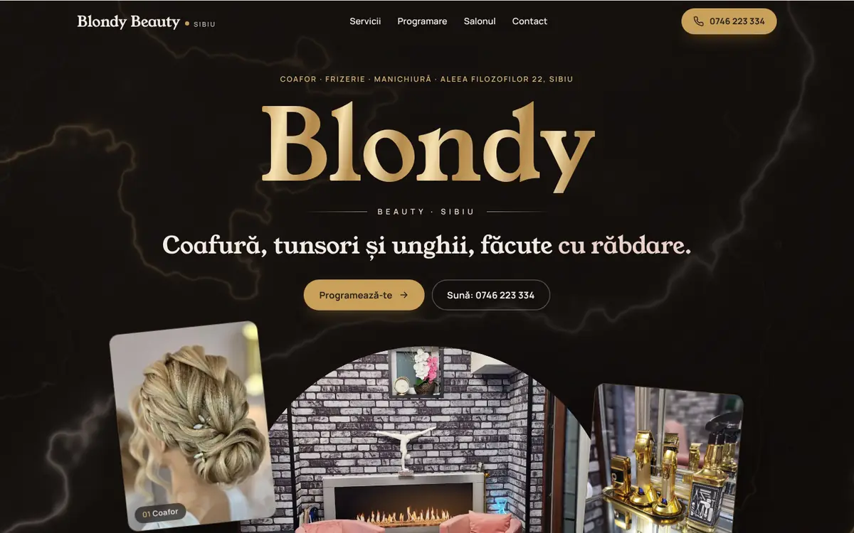 Blondy Beauty pe desktop