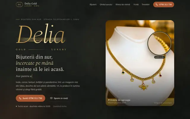 Site-ul Delia Gold Luxury