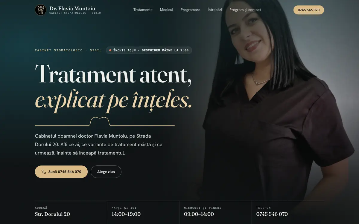 Dr. Flavia Muntoiu pe desktop