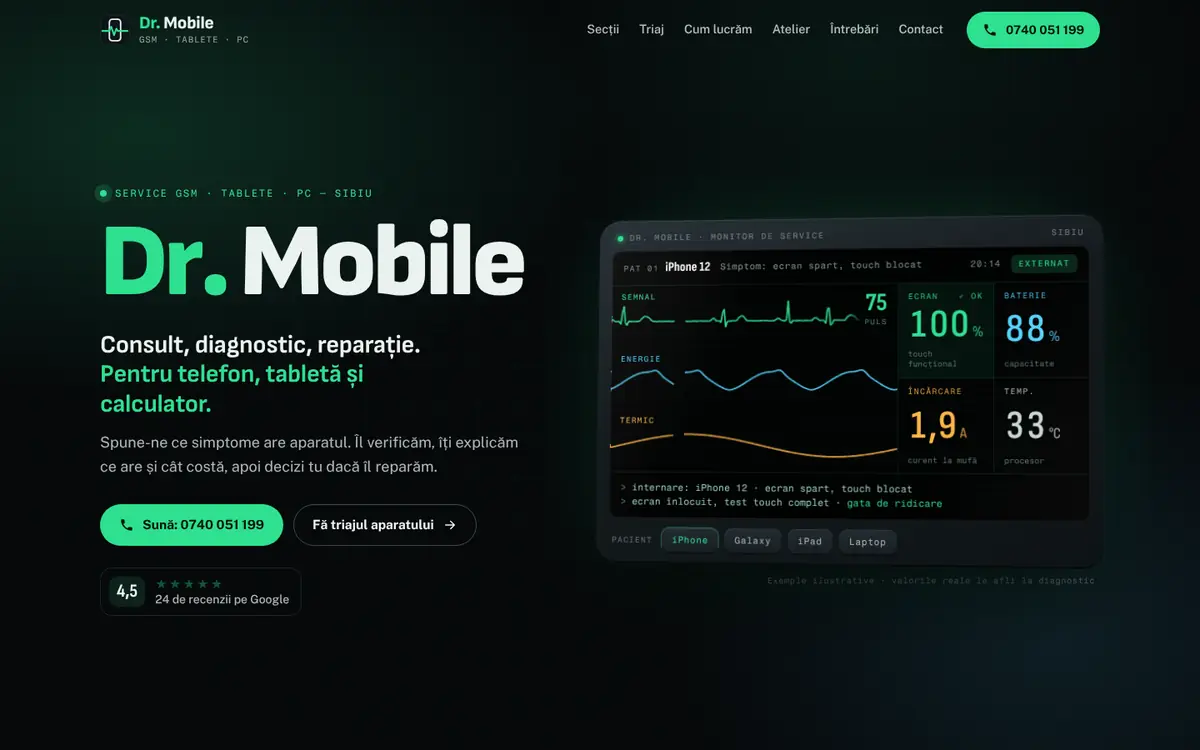 Dr. Mobile pe desktop