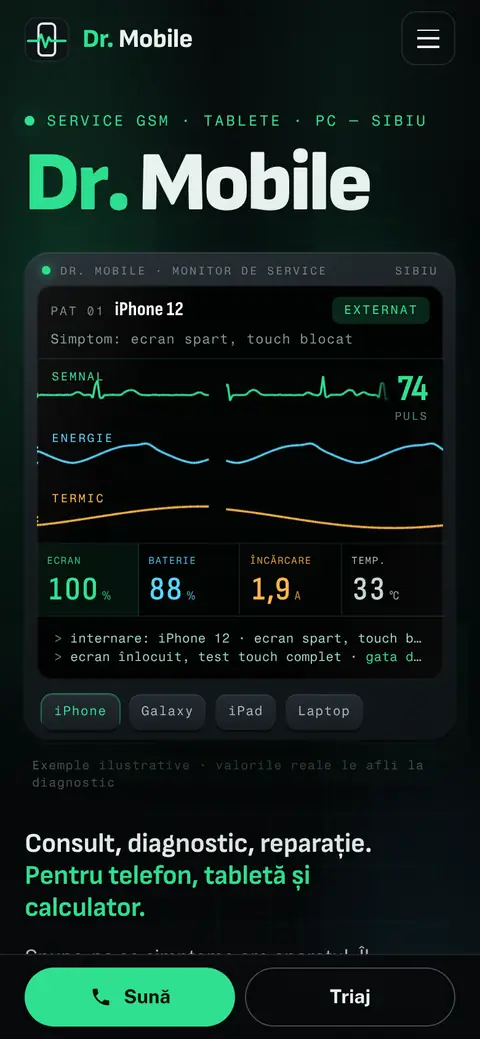 Dr. Mobile pe telefon