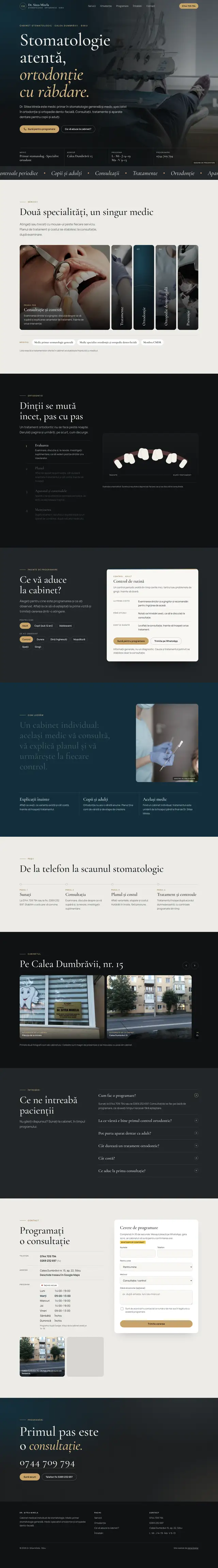 Pagina întreagă Dr. Sitea Mirela, desktop