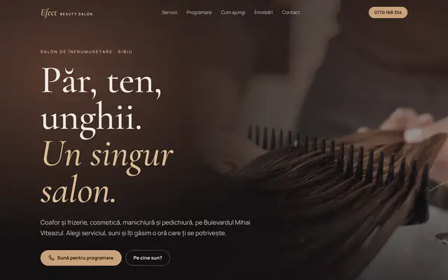 Site-ul Efect Beauty Salon