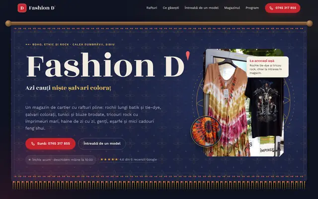 Site-ul Fashion D'