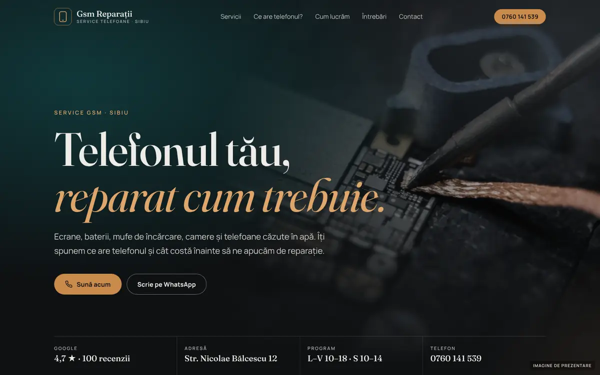 Gsm Reparații pe desktop