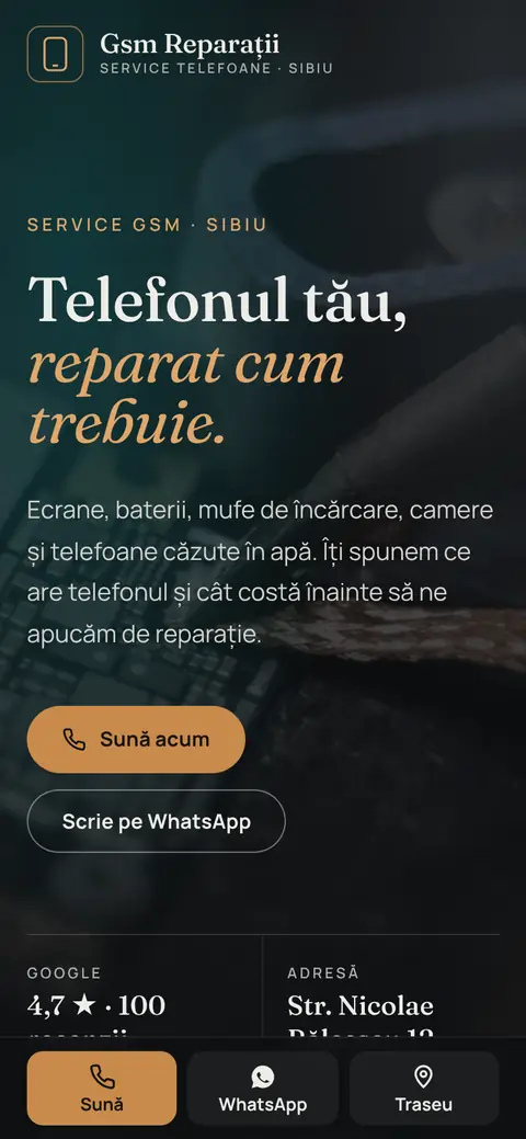 Gsm Reparații pe telefon