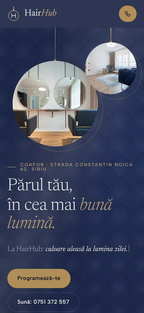 HairHub pe telefon