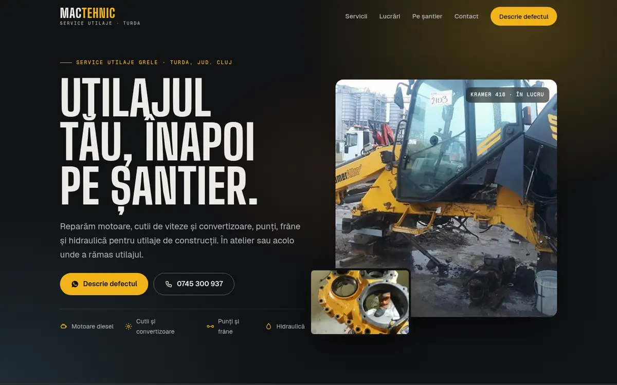 Mactehnic Machinery pe desktop