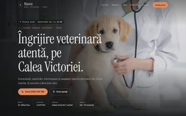 Site-ul Maxvet