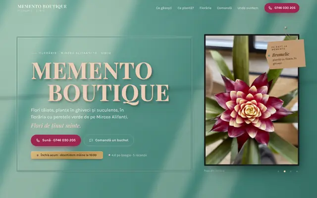 Site-ul Memento Boutique