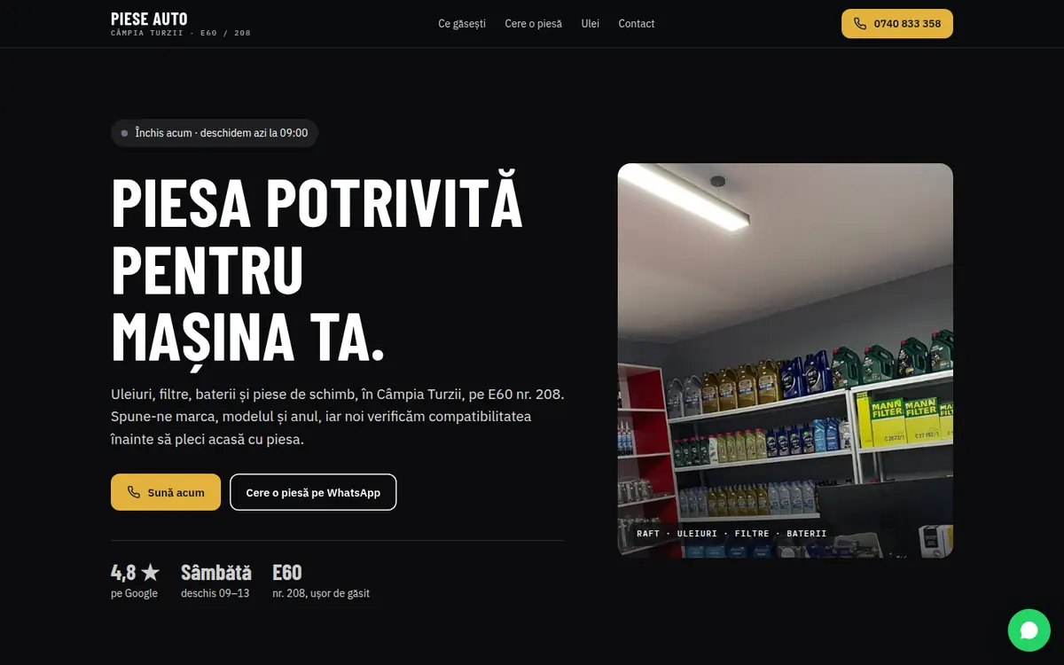 Piese Auto Câmpia Turzii pe desktop