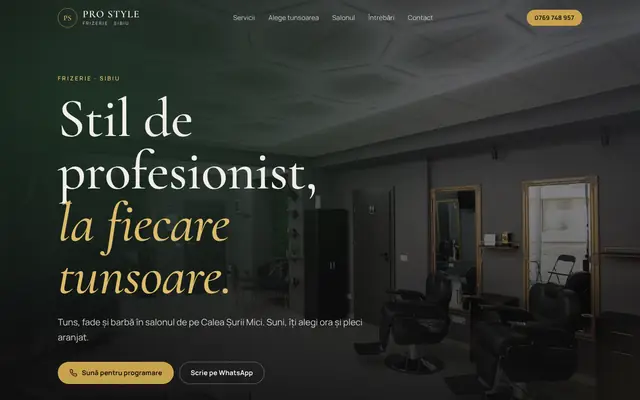 Site-ul Pro Style Salon