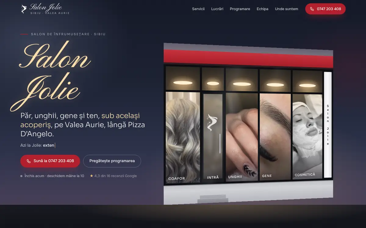 Salon Jolie pe desktop