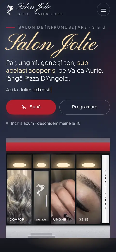 Salon Jolie pe telefon