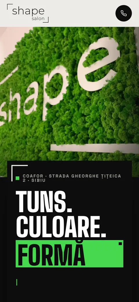 Shape Salon pe telefon