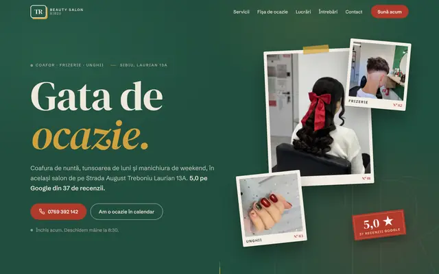Site-ul TR Beauty Salon
