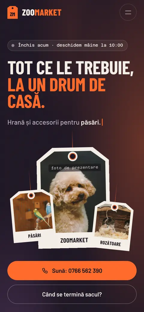 ZooMarket pe telefon